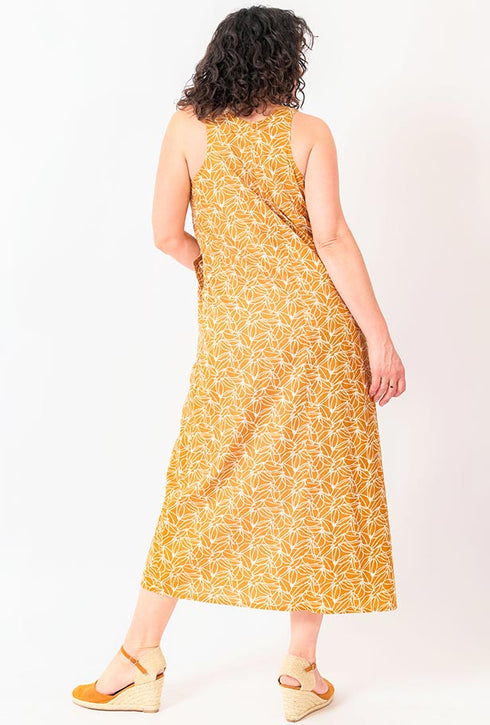 Y Why? Leichtes langes Baumwollkleid Lavinia